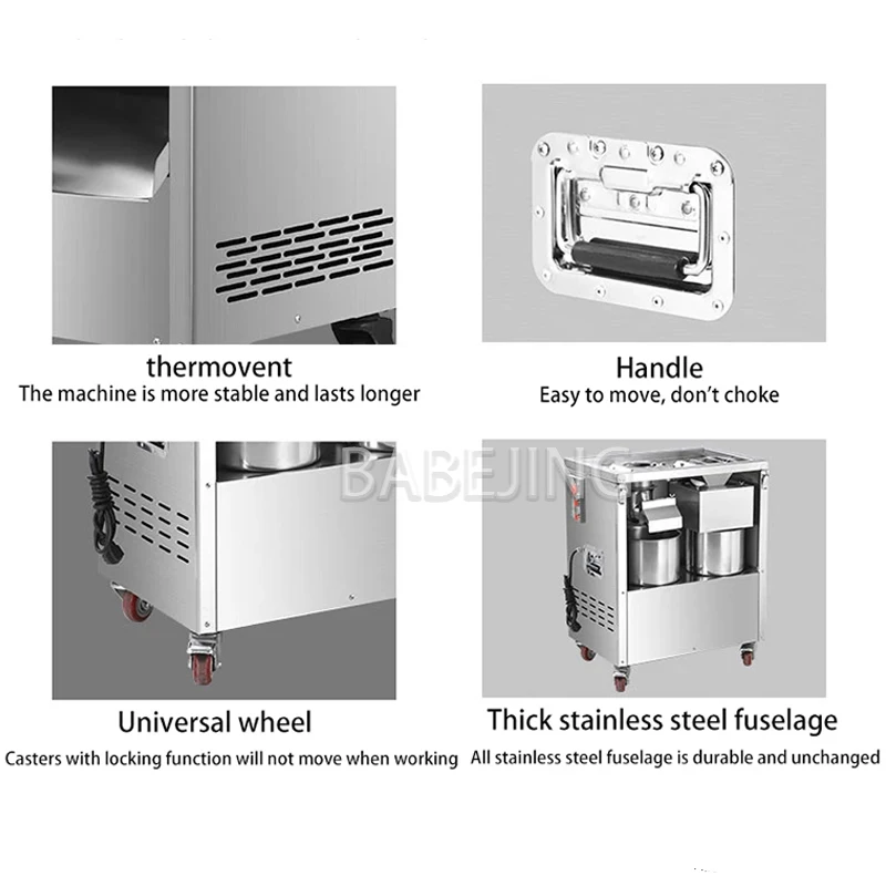 Commercial Vegetable Shredder/Slicer, Stainless Steel Meat Cutter, Electric Meat Grinder