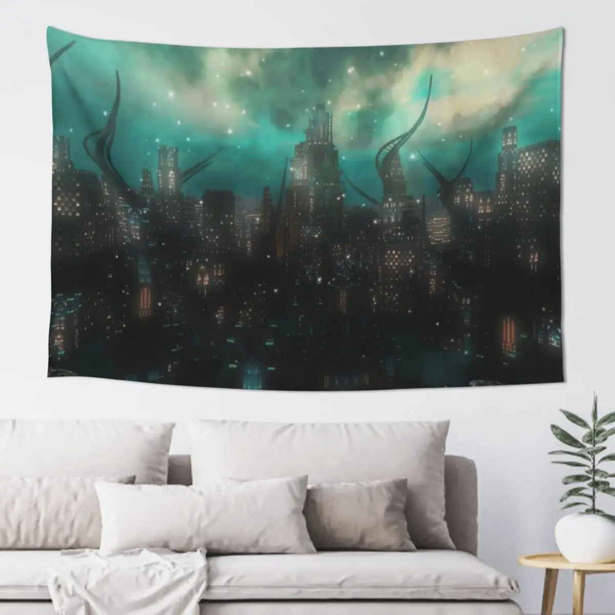 

FFXIV - Amaurot Tapestry Christmas Decoration Room Decorations Aesthetic Decorative Wall Murals Decorative Paintings Tapestry