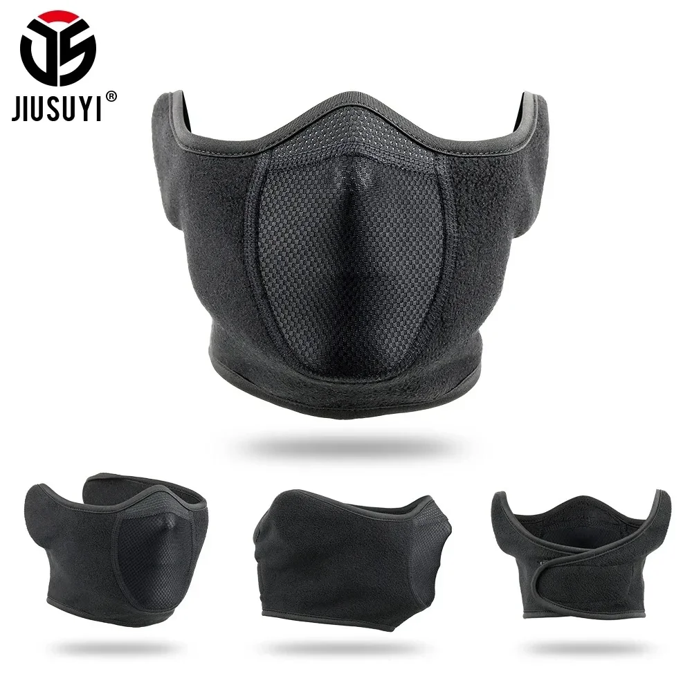 Winter Ear Cover Bandana Thermal Fleece Neck Warmer Mask Scarf Outdoor Skate Hiking Jogging Sport Balaclava Windproof Men Women