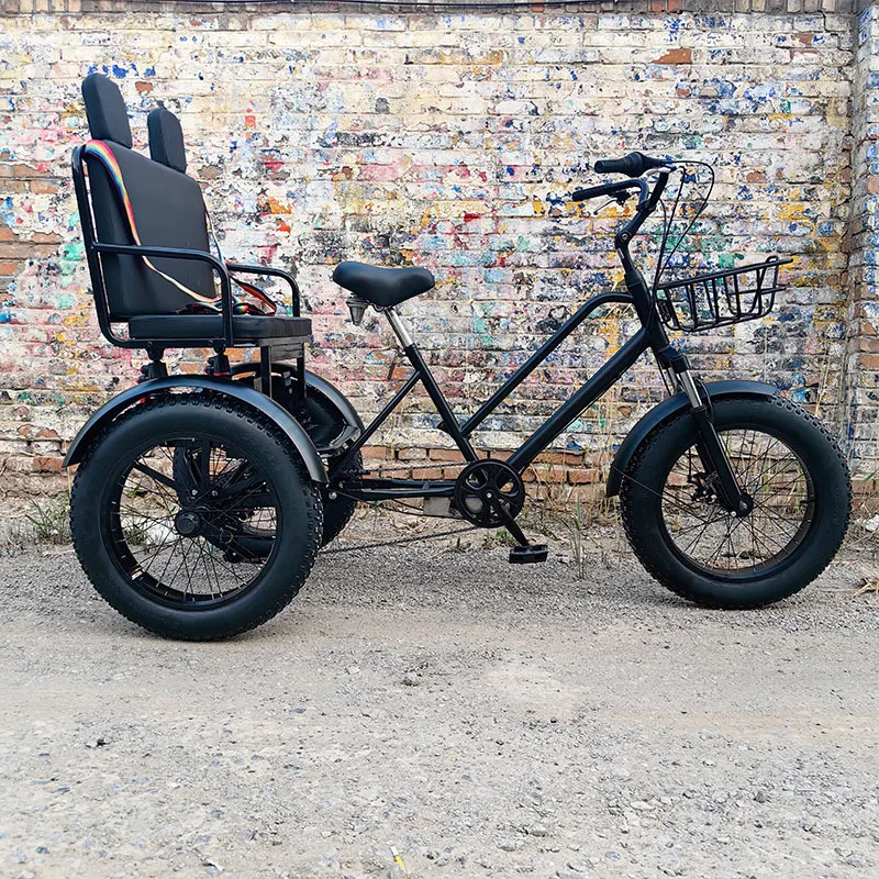 2026 Coastal-Resistant Easy Pedaling Cycle Rickshaw with Passenger Double Seat for Beach Promenades