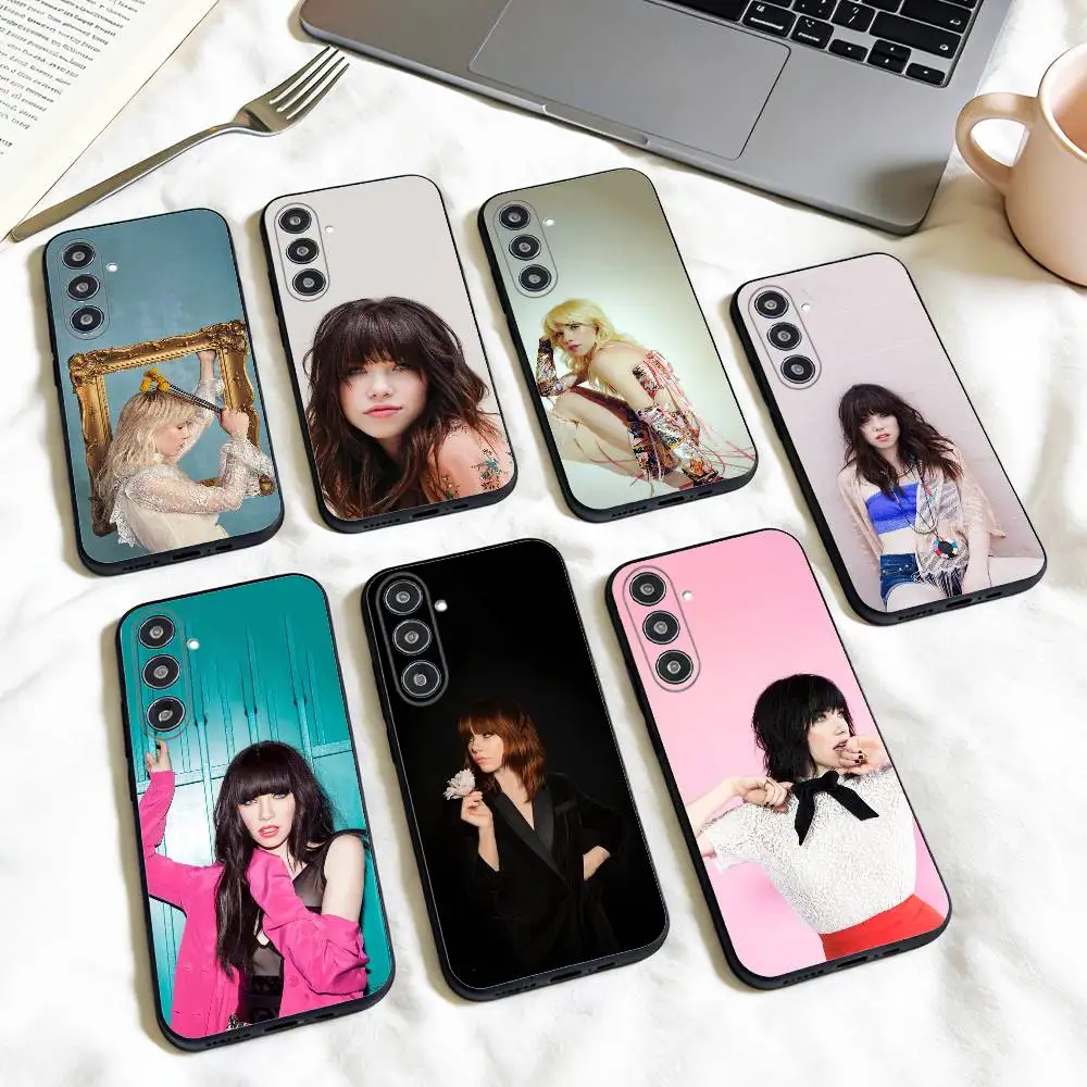 Canadian Vocalist Carly Rae Jepsen   phone Case For Samsung Galaxy A73,A72,A71,A70,A53,A52,A51,Others Soft Black Shell