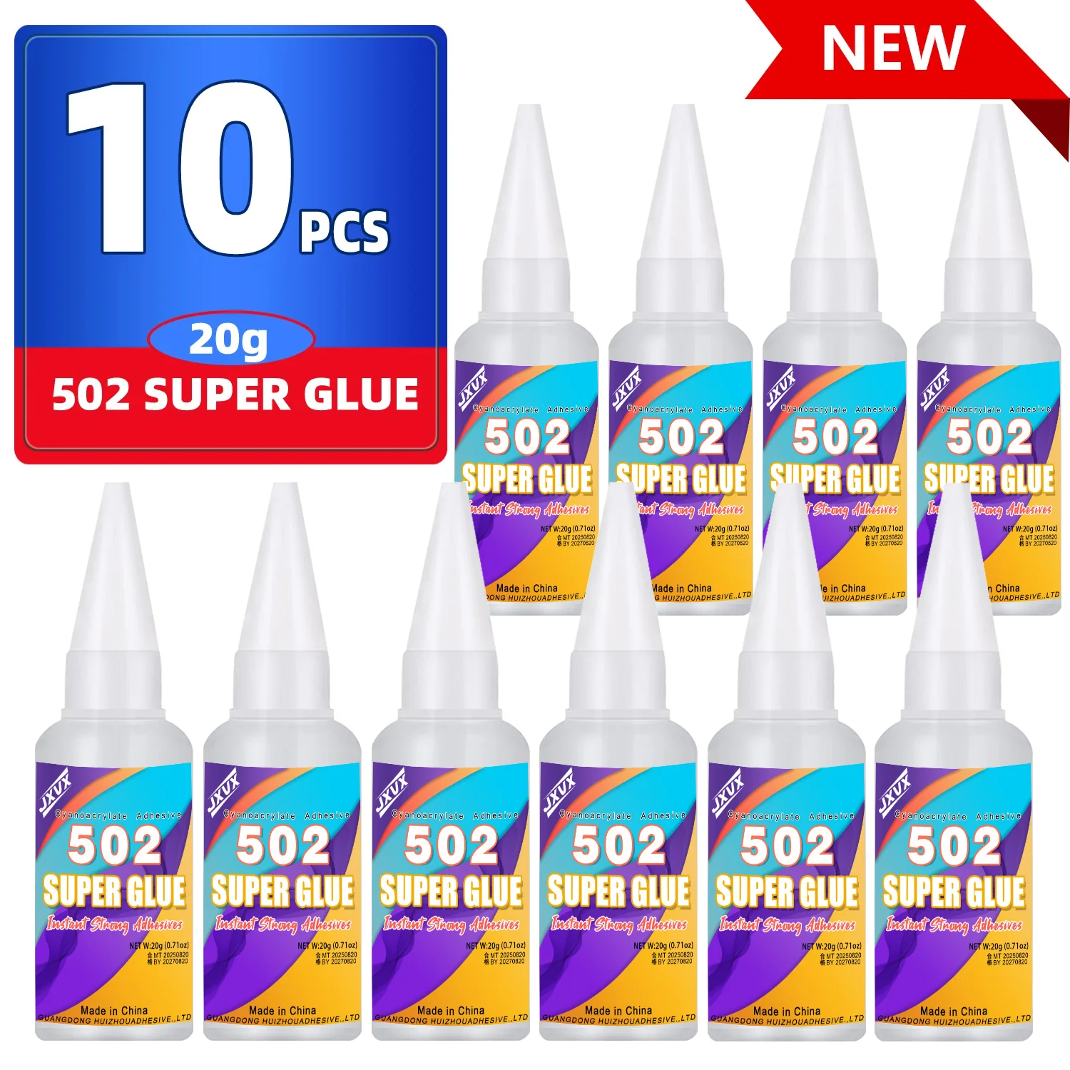 10pcs-20ml-502-super-glue-pegamento-de-cianoacrilato-de-secado-rapido-y-fuerte-utilizado-para-reparacion-de-manualidades-de-bricolaje-en-metal-madera-y-plastico