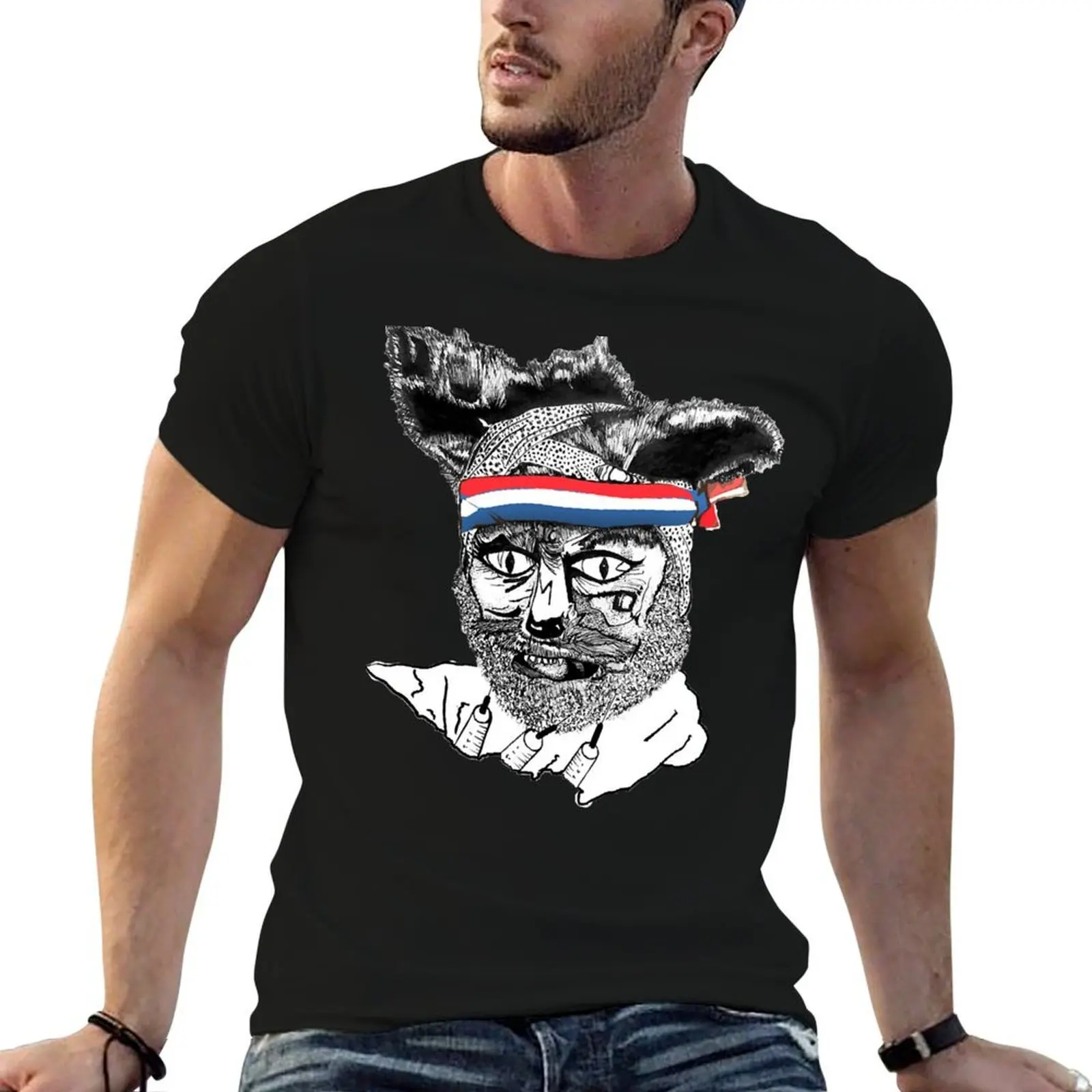 Crack Fox T-Shirt graphic t shirts for man t shirts designer t shirts for man graphic tees T-shirt — купить у AliExpress WW