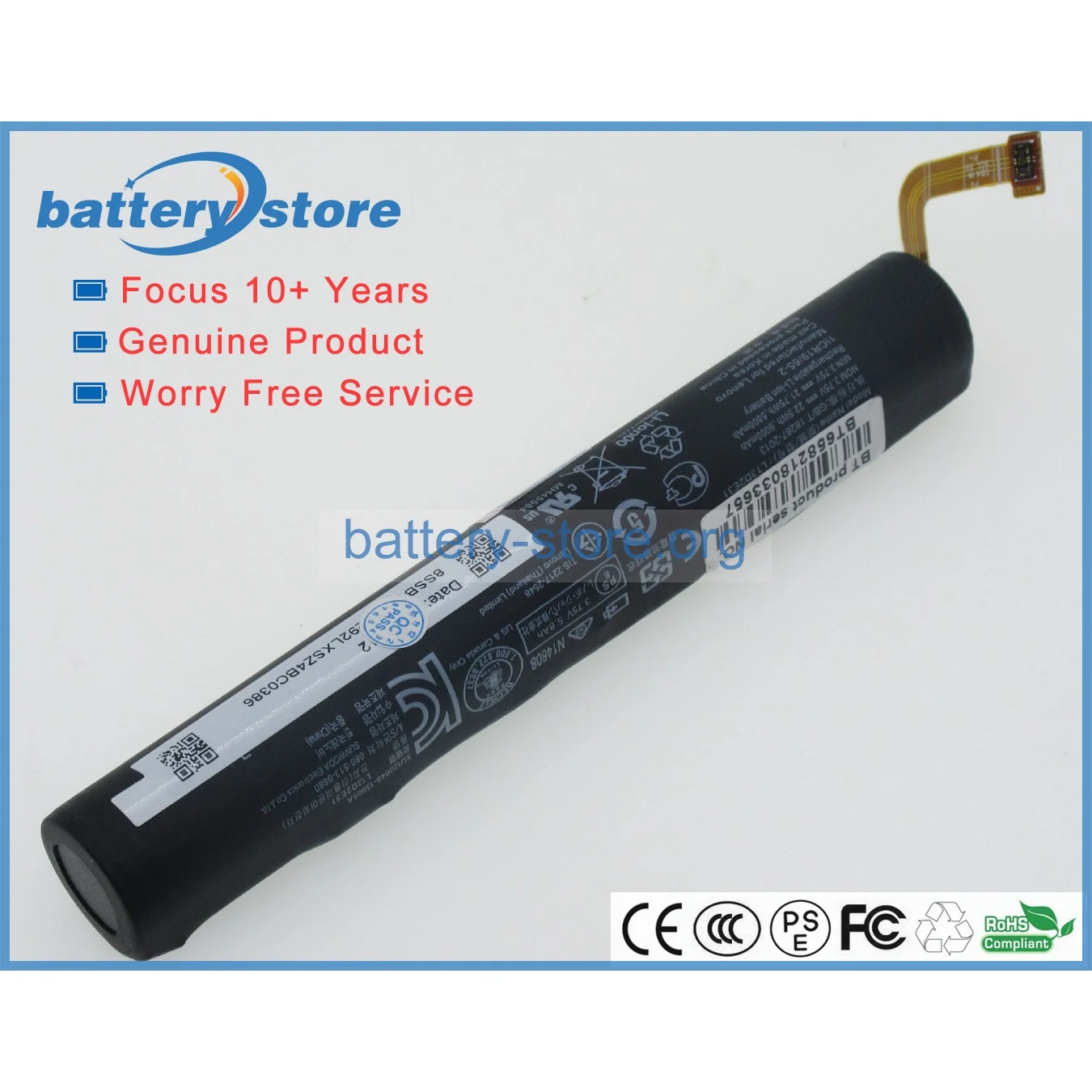 Genuine laptop batteries for L13D2E31,L13C2E31,1ICR18/65-2,Yoga Tablet 8 B6000,B6000-F,B6000-H,Pad B6000,3.75V,3 cell