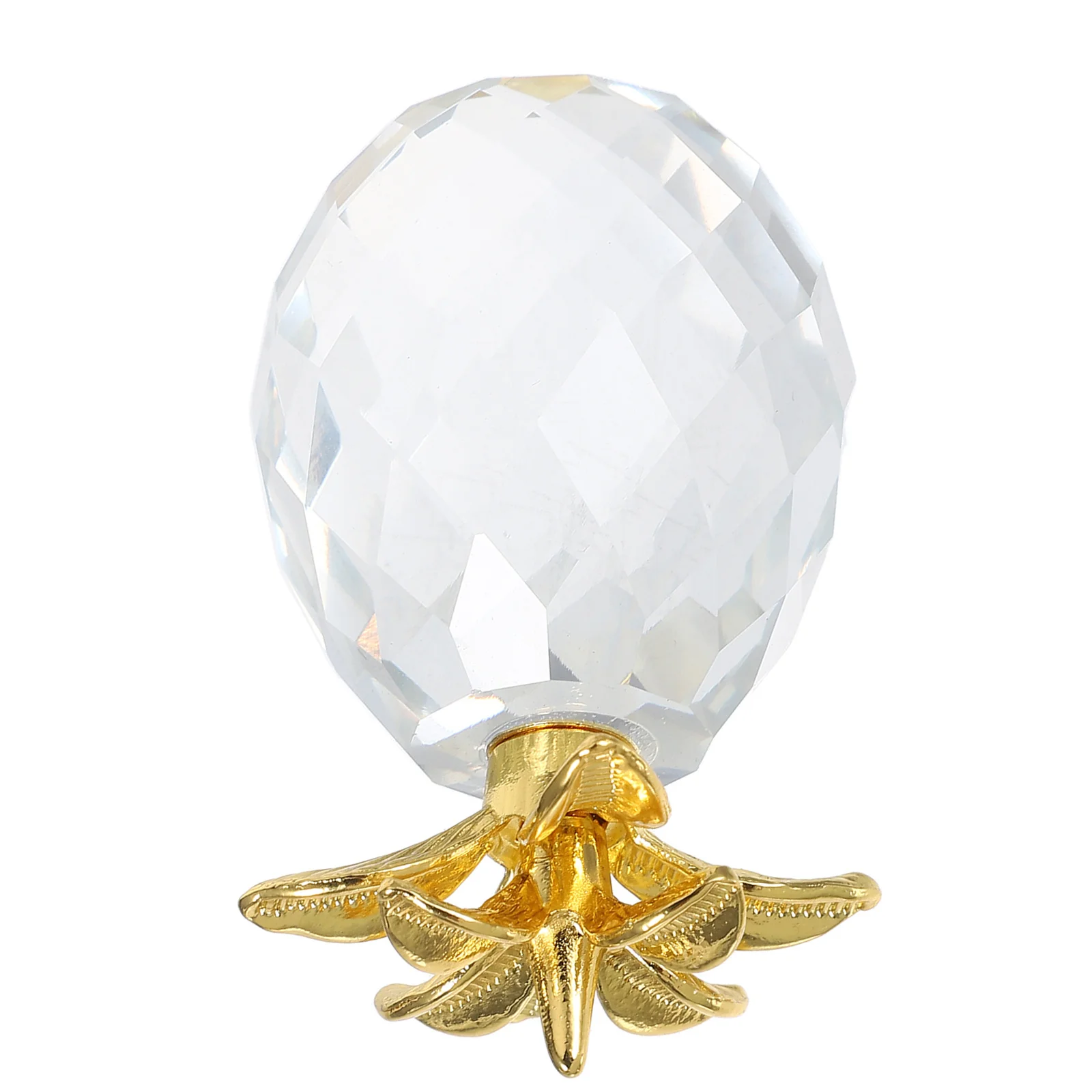 

Crystal Pineapple Ornament Golden Decoration Living Room Tabletop Office Desktop Centerpiece Stylish Practical