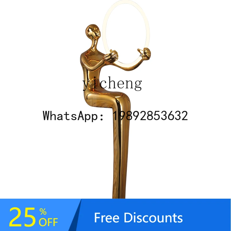 L2-5   creative humanoid art sculpture home beauty shop  large figure ornament living room entrance decoration