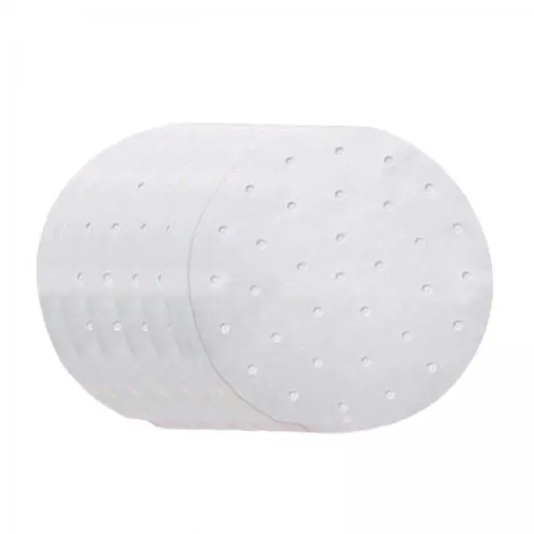 

3xAir Fryer Lining Paper 100 Pack Perforated Parchment Steam Paper Round 22cm