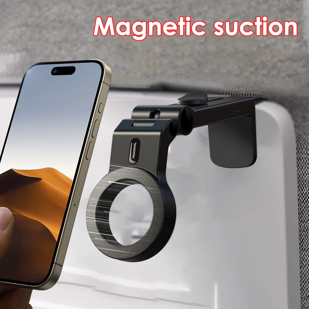 Strong Magnetic Mobile Phone Holders for Magsafe Airplane Phone Stands Magnetic Phone Mount with Clamp for IPhone 15 Pro 14 13