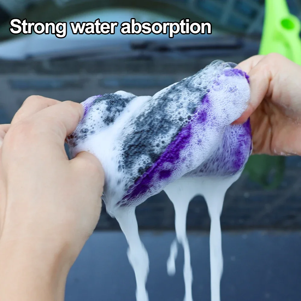 Sponge Block Honeycomb Type Car Cleaner Auto Washer Maintenance Cleaning Cloth Absorbent Washing Sponge Cars Clean Tools