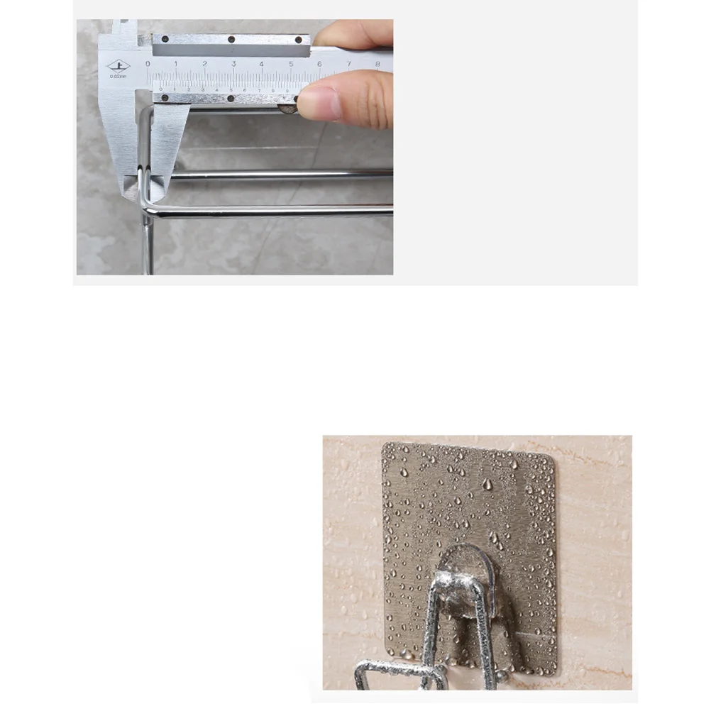 

Creative 90° Buckle Chrome Multi-Functional Metal Kitchen Roll Paper Holder Wall-Mounted Thick Durable Storage Towel Film Stand