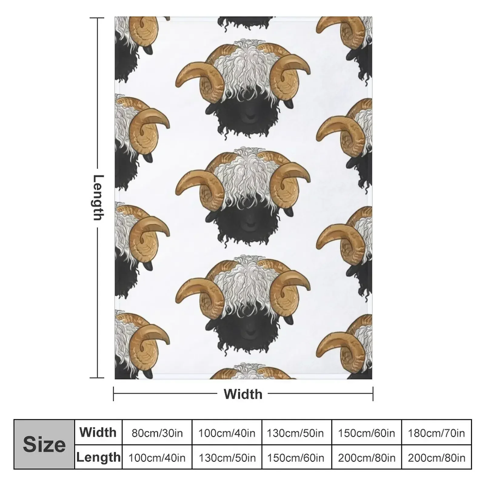 Valais Blacknose Sheep Throw Blanket Extra Large Throw Decoratives Blankets