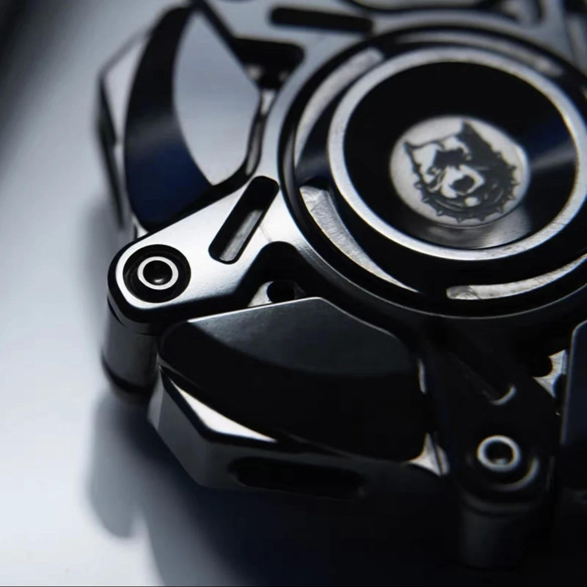KTS Metal Open Armor Fidget Spinner EDC Toys Zirconium Alloy Anti Stress Sensory ADHD Fidgeting Toys Pocket Size