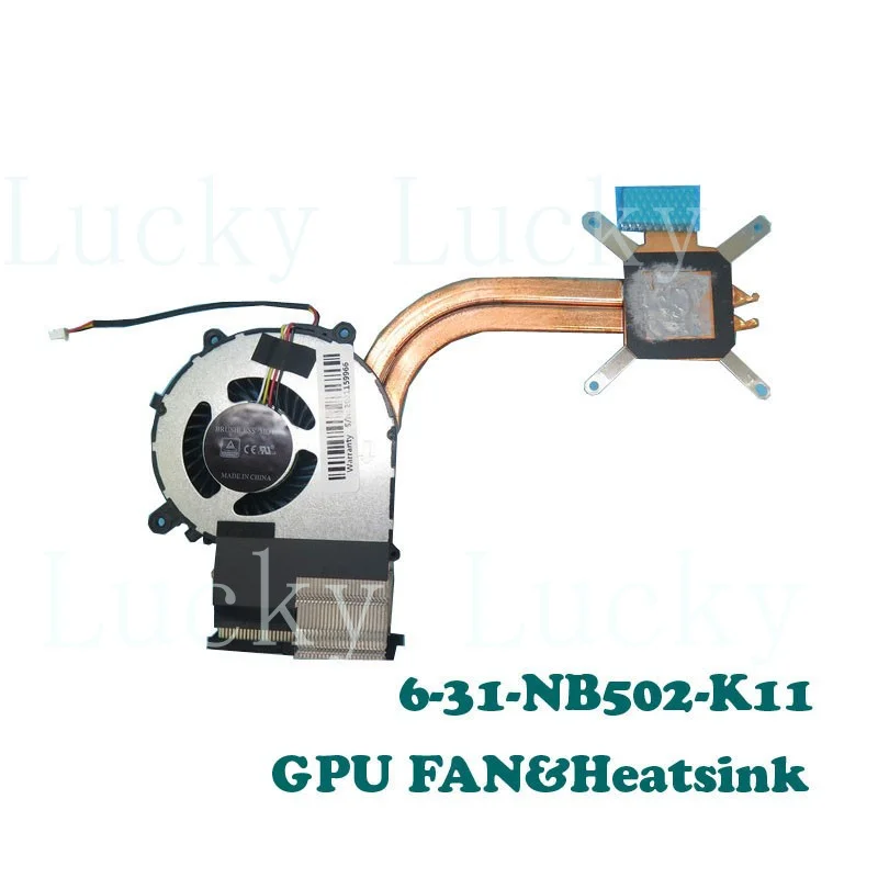

f f f GPU FAN&Heatsink For NB50TH/TZ NB60TH 6-31-NB502-K11 DFS451005M20T-FKNB 4PIN