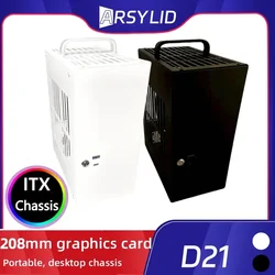 5.9L A4 chasis HTPC Mini ITX ordenador de juego 170x190 170x170 soporte tarjeta gráfica RTX2070 I7 estuche de exposición independiente Dream D21