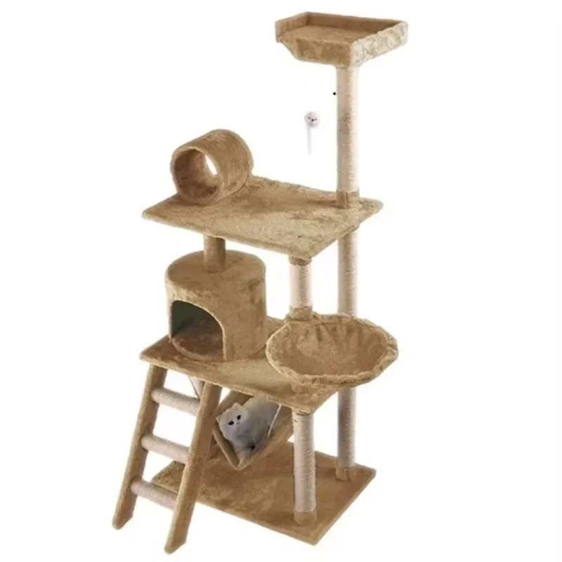 Wholesale Sisal Castle Modern Large Big Climbing Scratch Pet Scratcher Wood Condo Furniture Tower Cat Tree