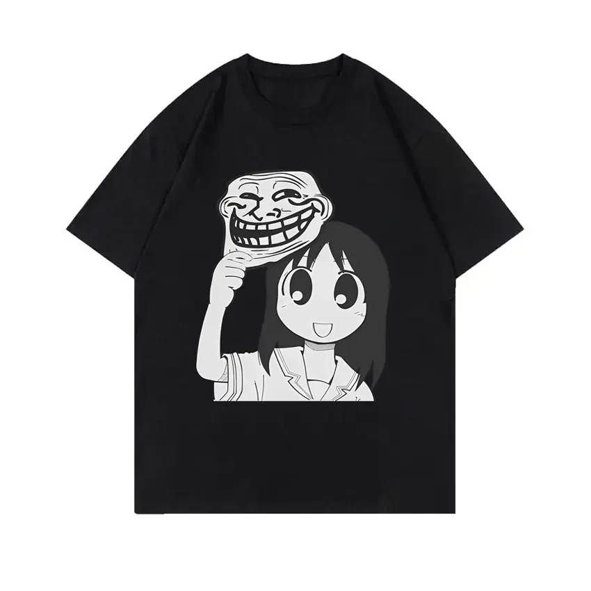 2026 New Family Matching Unisex Oversized T Shirt Osaka Funny Anime Girl Mask Meme Graphic Print Streetwear Casual Tee - view 2