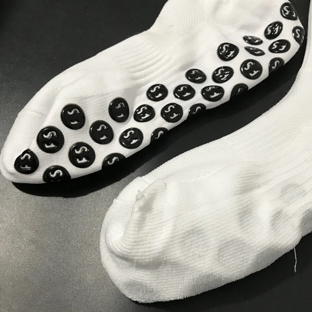 Sports Football Socks Men and Women Socks Anti-slip Soccer Socks Silicone Suction Basketball Grip Socks