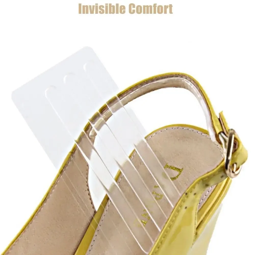 4pcs New Silicone Heels Cushion Strap Anti Chafing Soft Heel Pad Comfortable Invisible Shoe Insoles High Heels