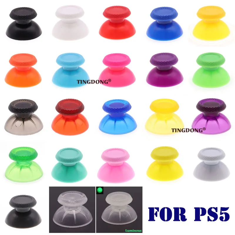 Tinglong 1 pçs 3d analógico joystick polegar vara tampa botão reparação capa polegar substituição para ps5 ps 5 controlador