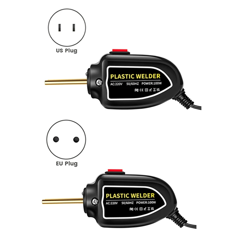 ماكينة لحام البلاستيك الوفير طقم تصليح أداة لحام إصلاح مع حقيبة لحام 200 قطعة ستابلز لحام