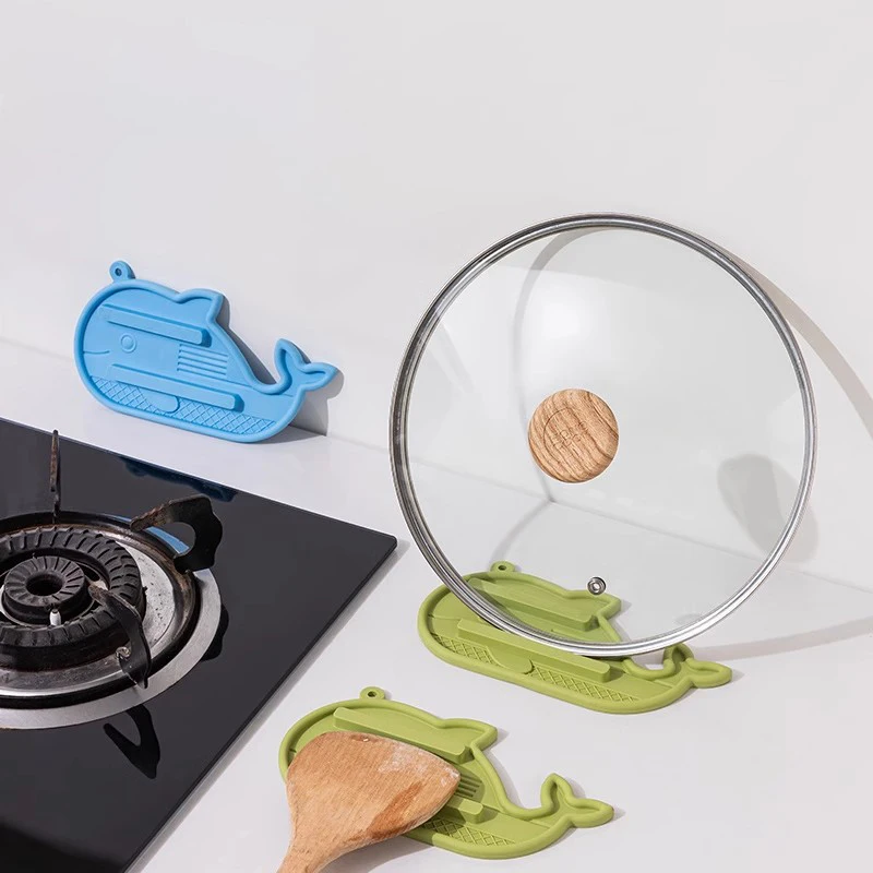 

Коврик для сушки посуды в форме кита, противоскользящий поднос для раковины, защитный коврик для кухонных принадлежностей, аксессуары для сушки, коврик для крышки кастрюли, органайзер, подставка для сушки