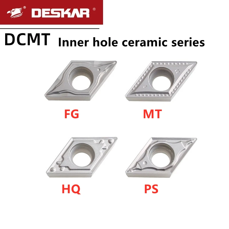 

Deskar 100% Original Dcmt11T304 Fg Hq Mt Ps Lf90 Cermet Lathe Cutter Tools Turning Tool Cutting Blade Cnc Lathe Internal Inserts