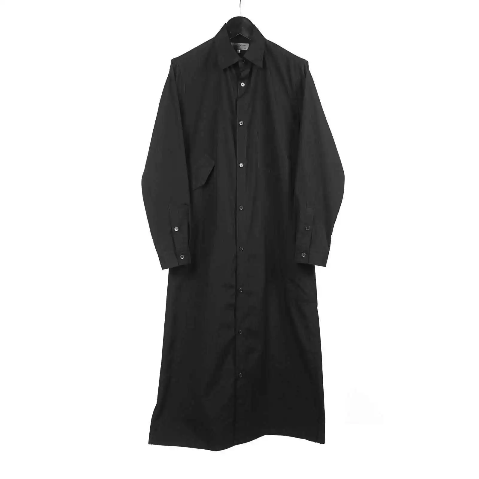 

TOP-YAMAMOTO original design men's long sleeved shirt loose casual solid color simple versatile top for men