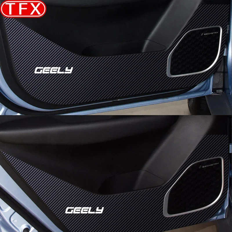 For Geely Geometry C 2024 2023 Car Styling Door Anti Kick Pad Protection Side Edge Film Protector Stickers Auto Accessories