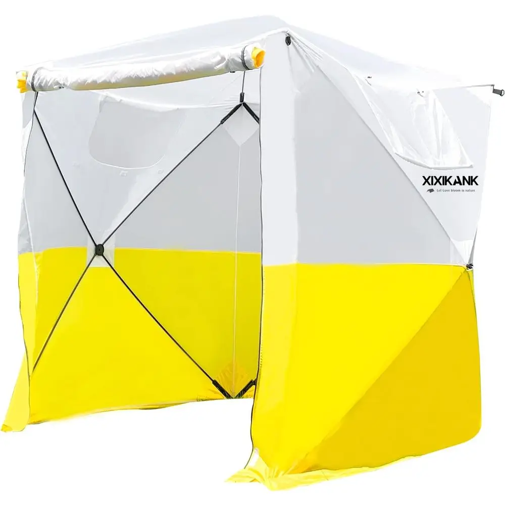 

Портативный уличный тент 1,83 x 1,83 x 2,01 м - водонепроницаемый и устойчивый к УФ-излучению, для строительства, садоводства и ремонта