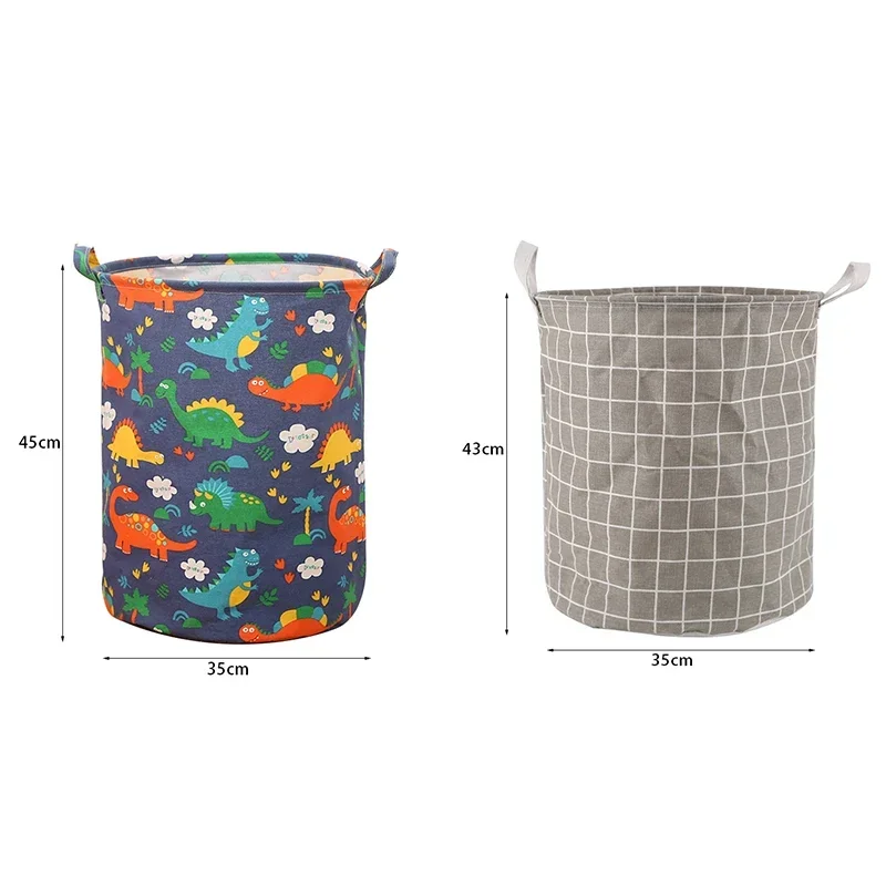 Foldable Laundry Basket Dirty Clothes Basket Home Accessories Cotton and Linen Bedroom Household Use Storage Bag Portable Garden