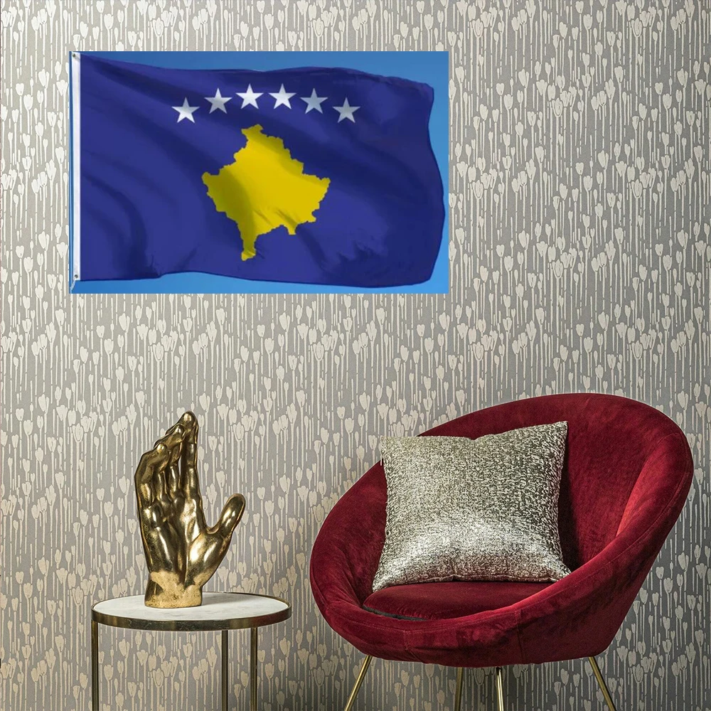Banner personalizado de la MÚSICA DE HISTORIA ESPORTIVA PARA la bandera de la República kosovo