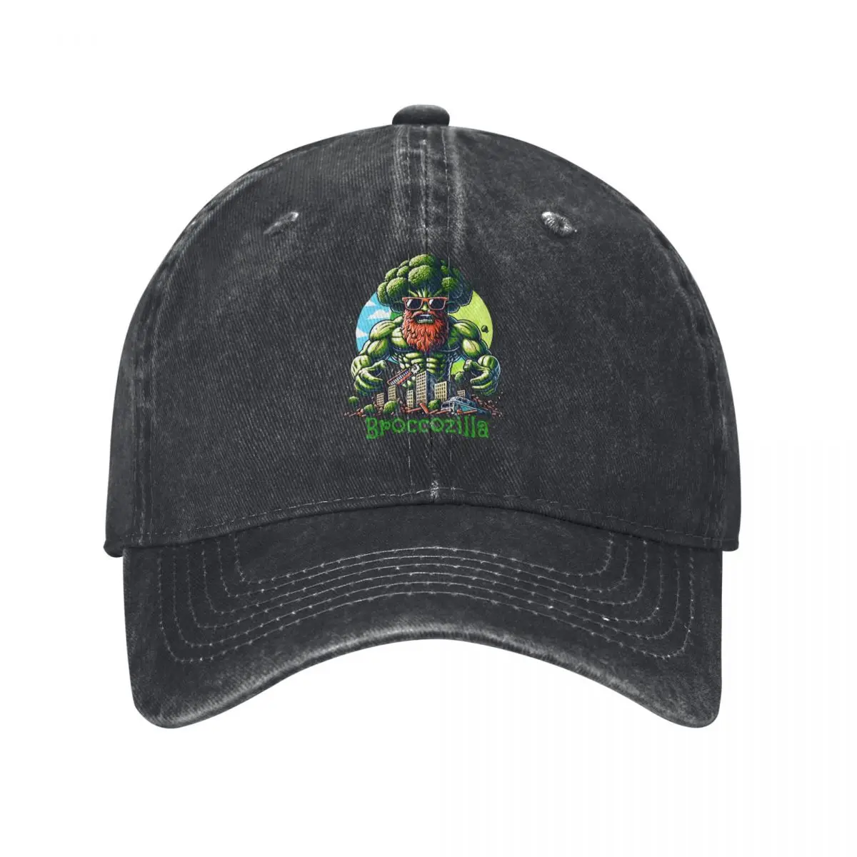 Pure Color Dad Hats Broccoli Women's Hat Sun Visor Baseball Caps Broccozilla Peaked Cap