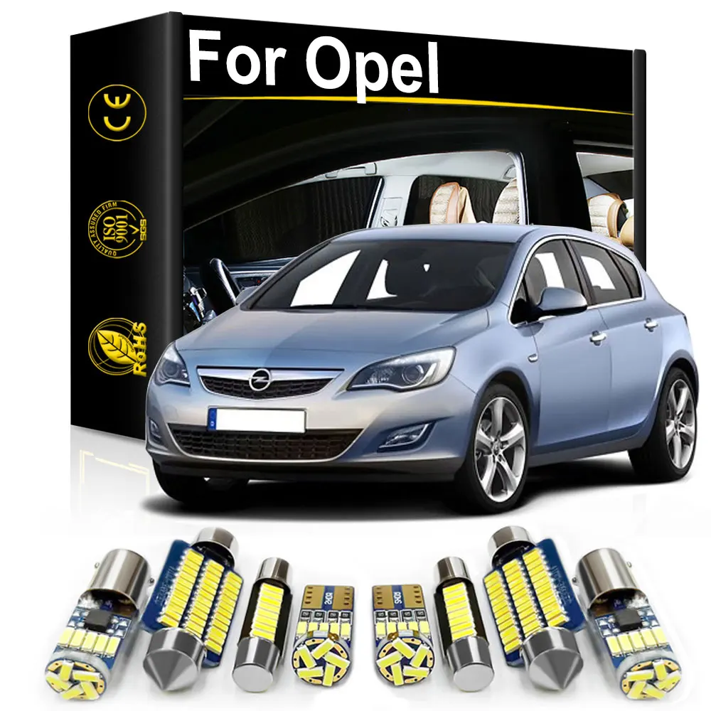 

Car Interior LED Light For Opel Astra J K H G Corsa B C D E F Meriva A B Adam Agila Karl Accessories Canbus Indoor Lamps Kit