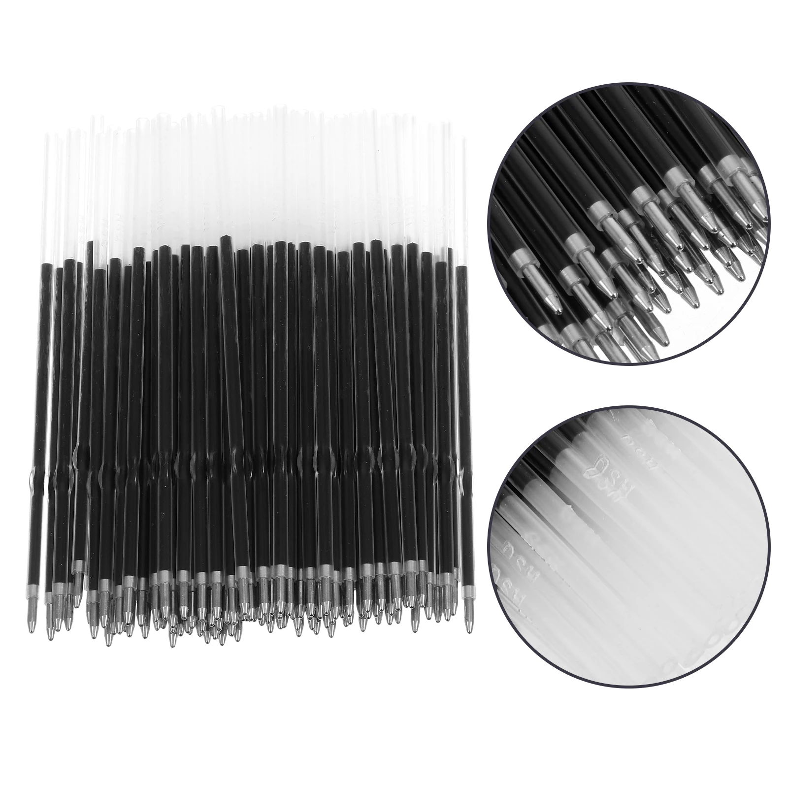 

100pcs Beadable Pen Refills Ink Smooth Writing Pen Refills for Plastic Bead Pen Student Teacher Present School Office Supplies