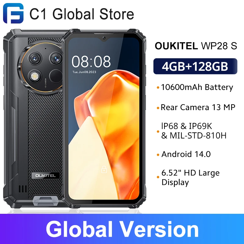 Oukitel WP28 S Rugged Smartphone Global Version 6.52