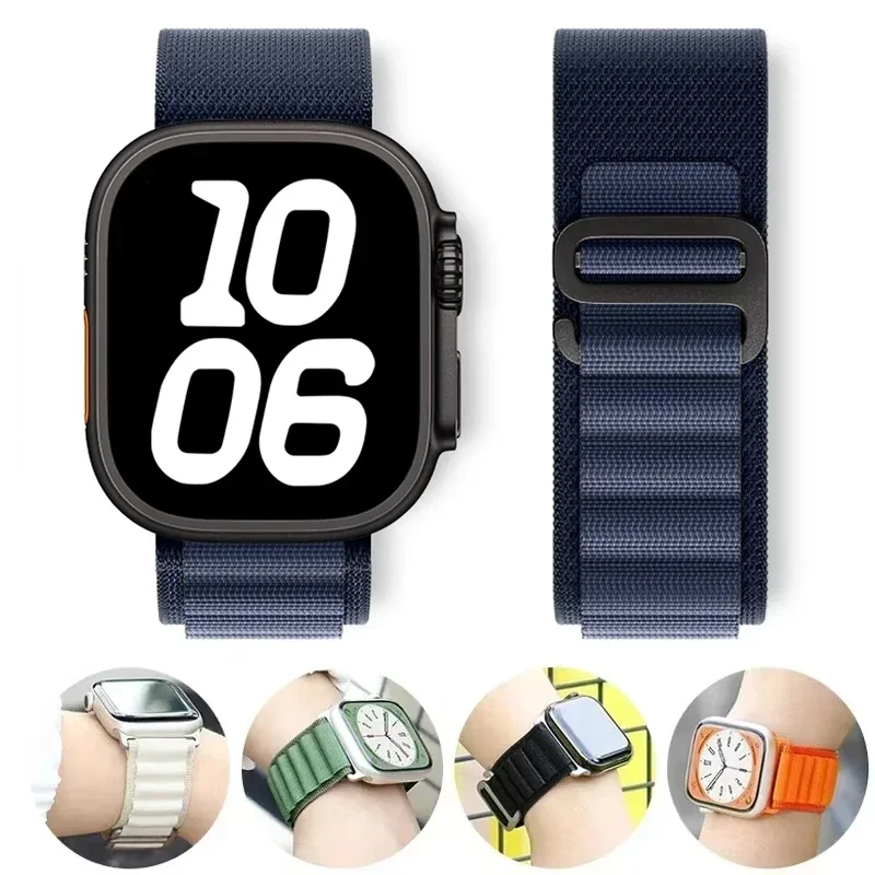 

Ремешок с альпийской петлей для Apple watch Ultra 2 Band 46 мм 40 мм 45 мм 41 мм 38 мм 42 мм 49 мм браслет iWatch series 10 9 8 7 6 5 4 se Bands