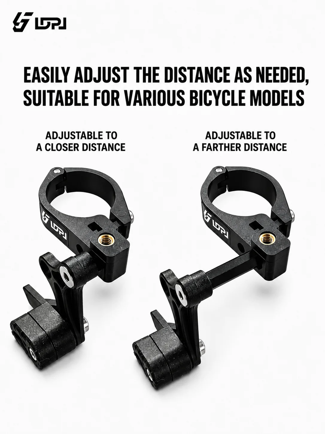 LDPJ Mountainbike-Kettenstabilisator für Einzelkettenrad/Positiv- und Negativgetriebe-Kettenstabilisator/Anti-Ausfall-Kettenstabilisator, extra verstellbar – Detail 5