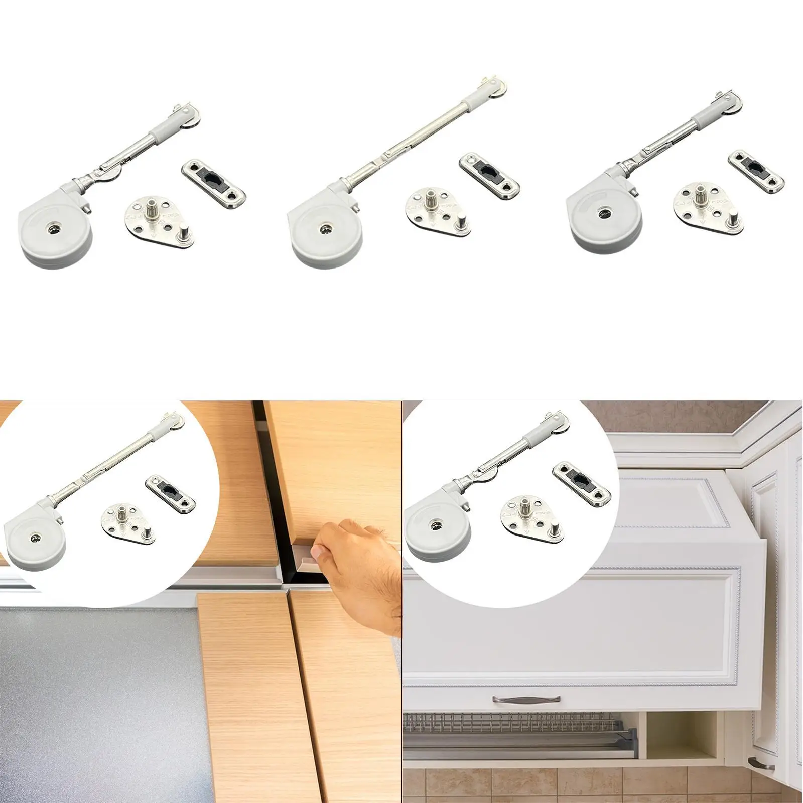 

Pneumatic Support Damping Support Rod Open Close Cabinet Hardware Clamshell Hinges Vanity Closet Lid Support Hinge