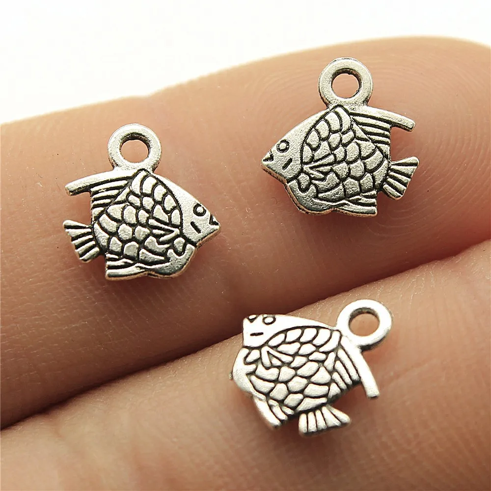 20pcs Fish Charms for DIY Jewellery Making