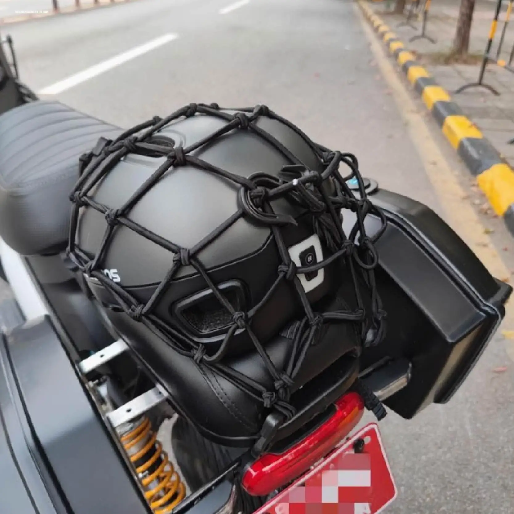 دراجة نارية الأمتعة صافي مع 6 السنانير ، دراجة عقد أسفل ، شبكة خزان الوقود ، خوذة شبكة ويب ، بنجي السفر السلع ، حقيبة خزان ، تصفيف السيارة #2