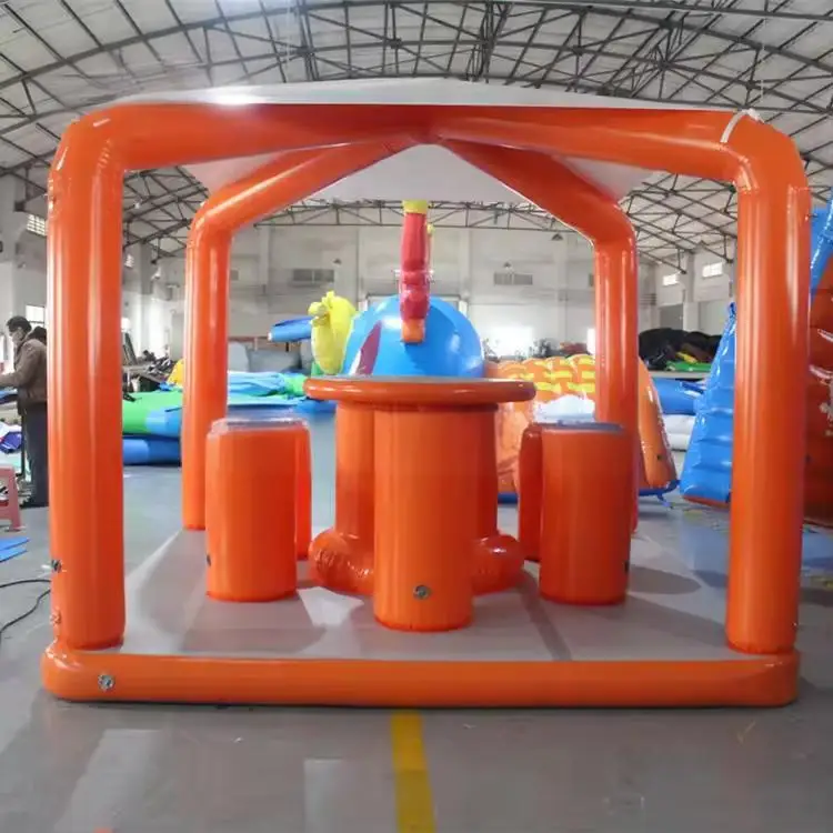 Outdoor Island Inflatable Sea Jet Ski Dock Water Floating Dock Inflatable Swim Deck Platform Dock