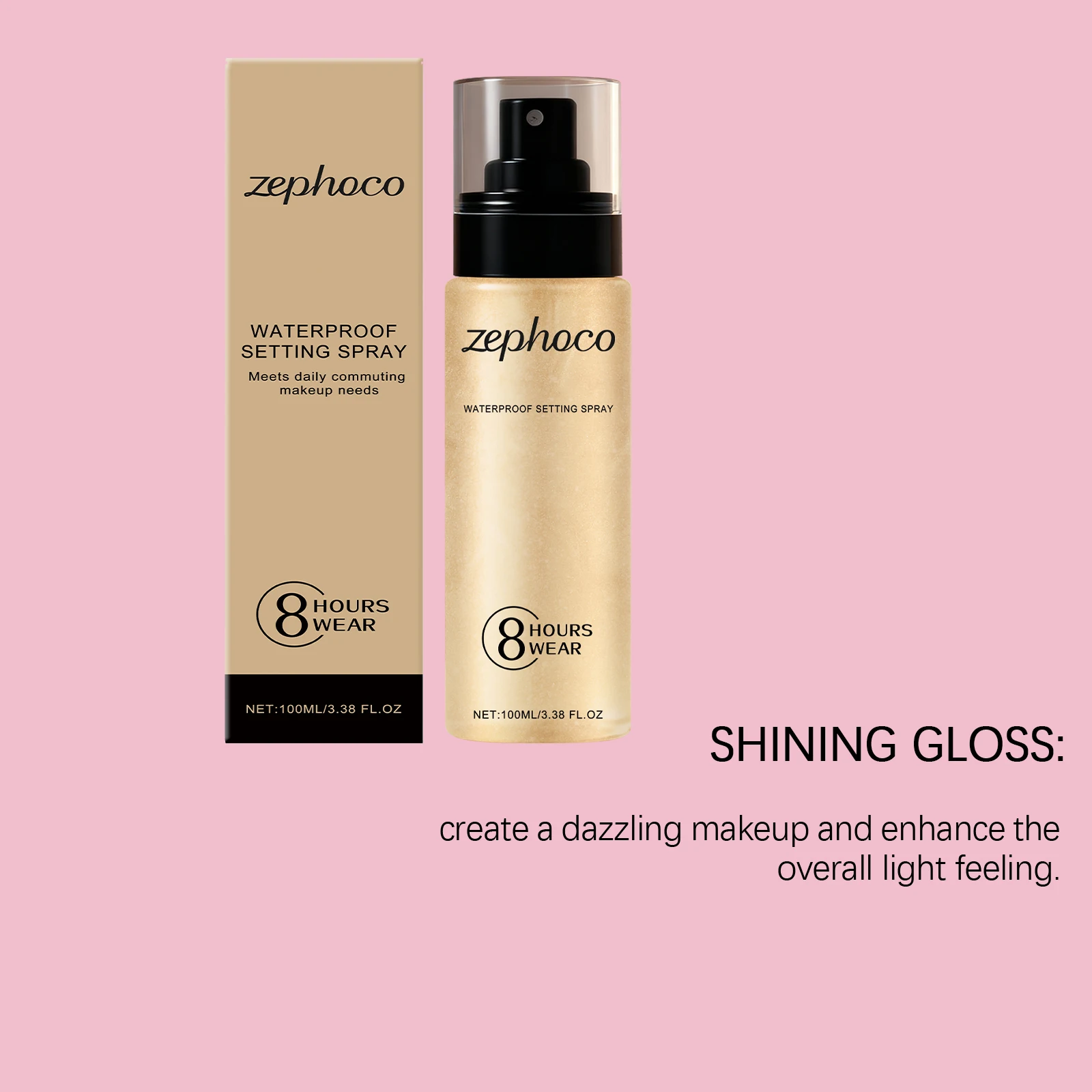 Waterdichte setting spray Matterende oliecontrolebasis Make-up Langdurige zweetbestendige hydraterende fixerende setting spray Cosmetica