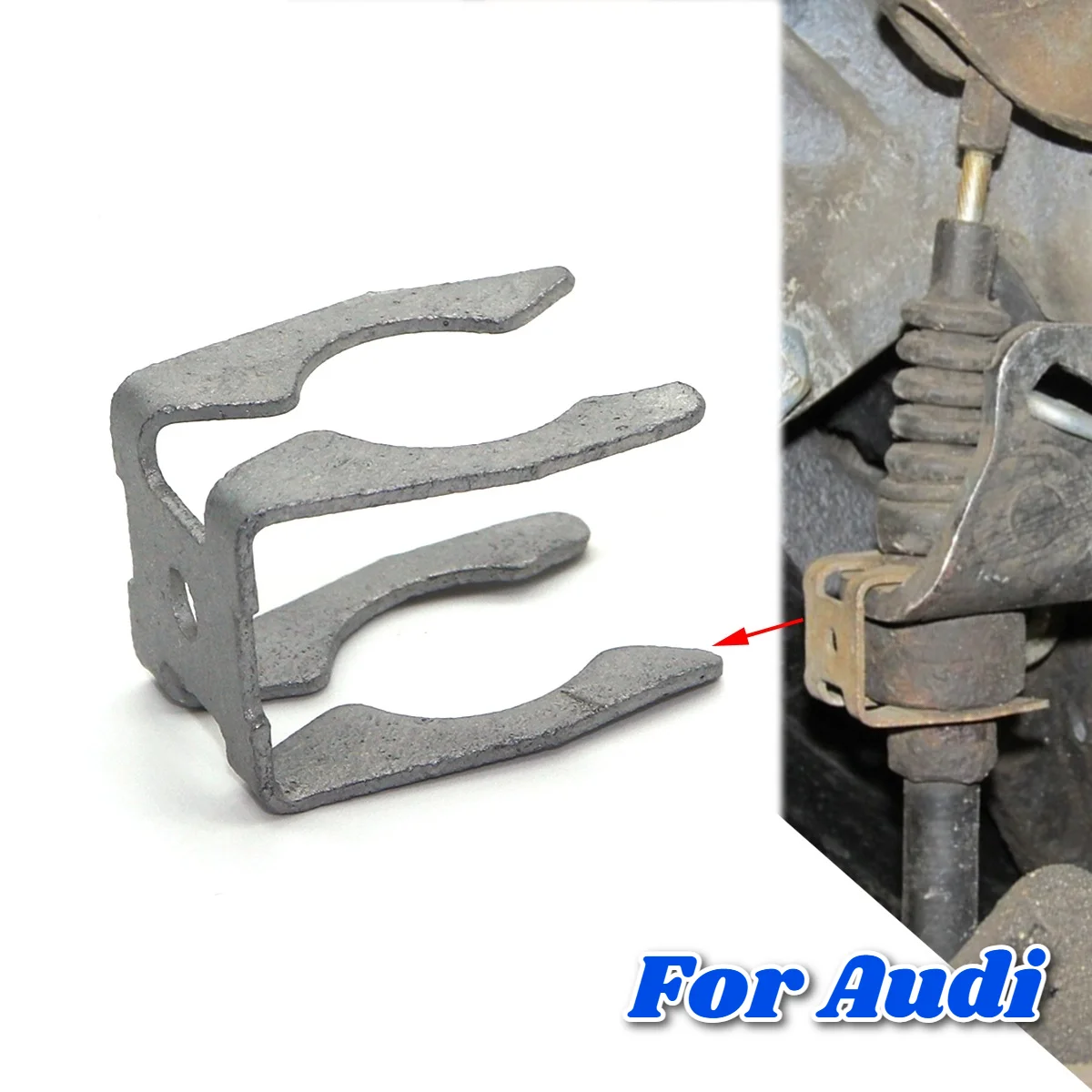 1pc Park Brake Cable Clip Rear Disc Brake Car Brake Cable Spring Accessories 1H0609747 Spare For Audi A3 8L 8P 8P1 8PA TT 8N