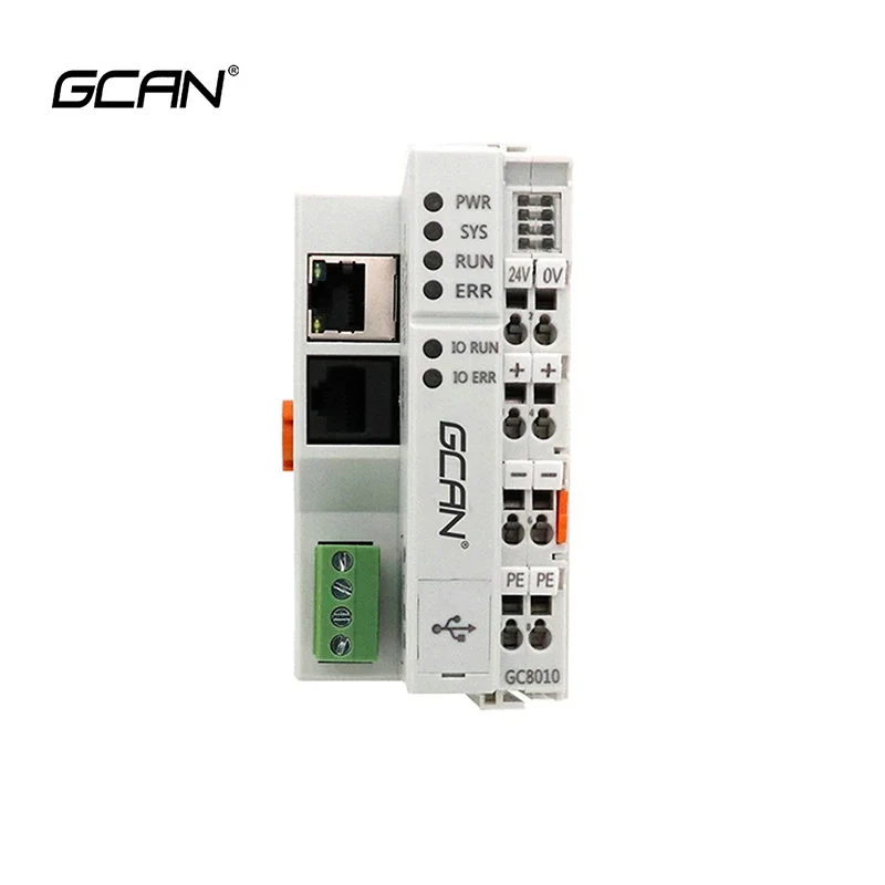 Expandable PLC Controller RS232/485 Ethernet CAN Interface 400M Main Frequency Industrial Controller PLC