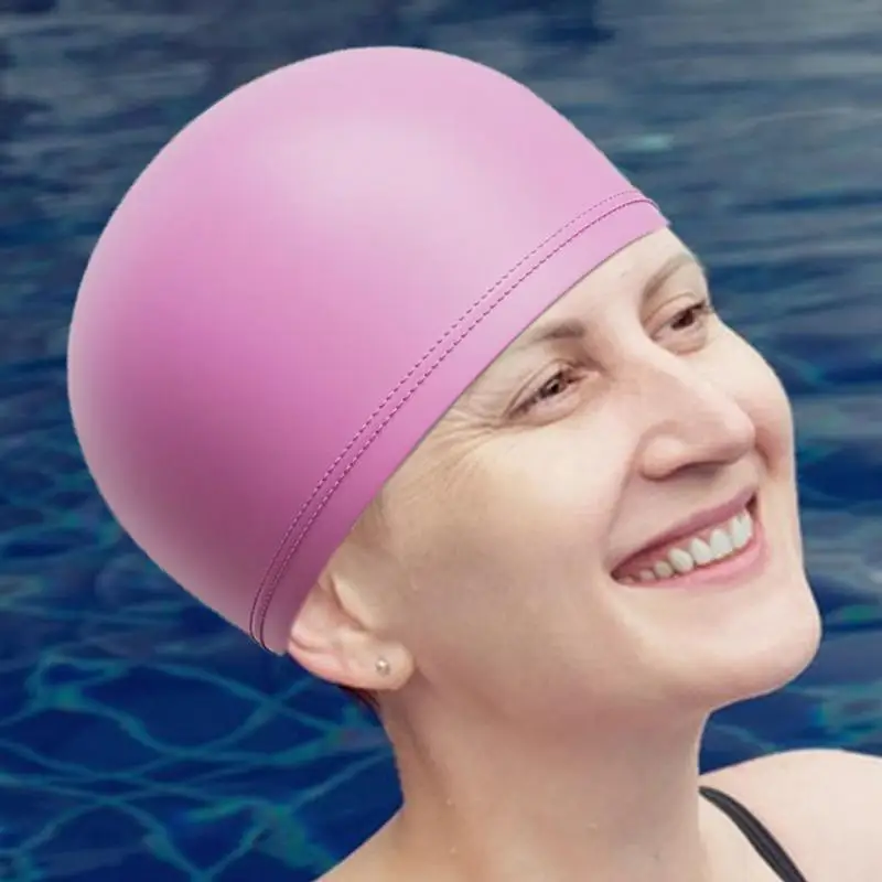 Swim Hats For Women Pool Hat Swimming Hat Protector Swimming Head Hat Waterproof Swimmers Hats Swim Hat Bathing Hat For Long &