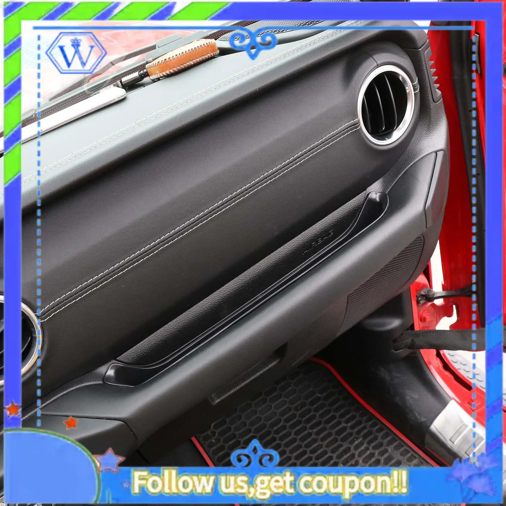 

Car Passenger Storage Box Organizer Grab Tray For Jeep Wrangler JL 2018+ Handle Accessories Box Interior Co-Pilot Front