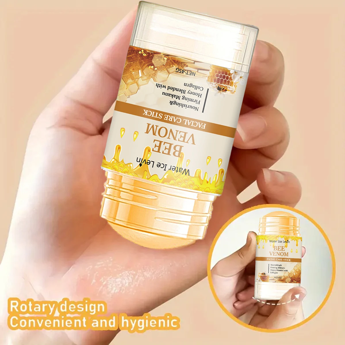 On-The-Go Nourishing Skincare Stick with Bee Venom & Honey | For Dry Winter Skin | Portable Moisture & Radiance Boost