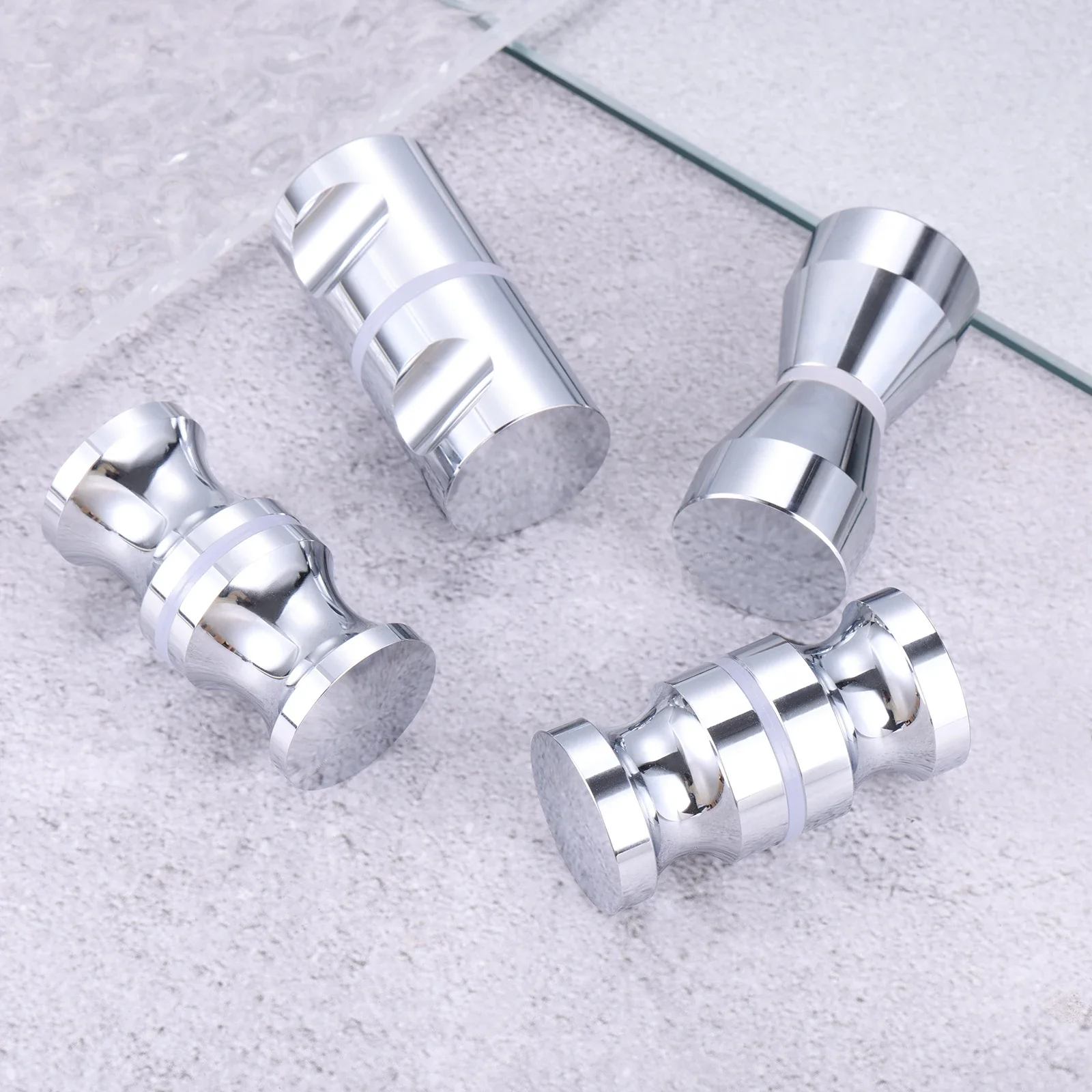 단일 유리 문짝 손잡이, 욕실 샤워 캐비닛 손잡이, 알루미늄 합금, 문짝 풀러 푸시, 6mm ~ 18mm 두께 유리