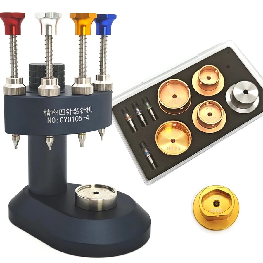 Watch Hand Setting Tool and Movement Holder Base NH35/2892/2824/2035 Installing Hour Minute Second Hands Watch Repair Tool Set