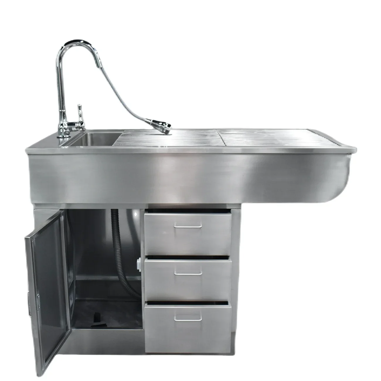 Multifunctional veterinary equipment, veterinary dentistry and operating table, stainless steel animal examination table